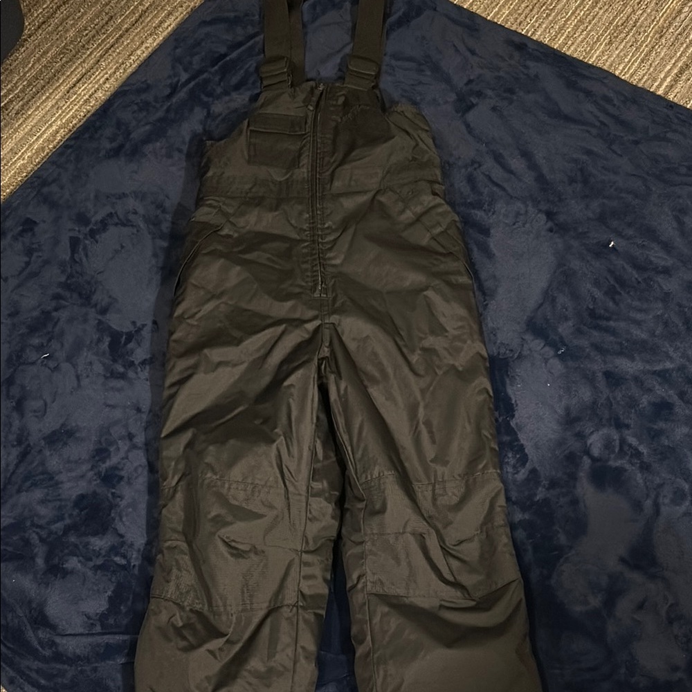 Black Snow Bib Overalls